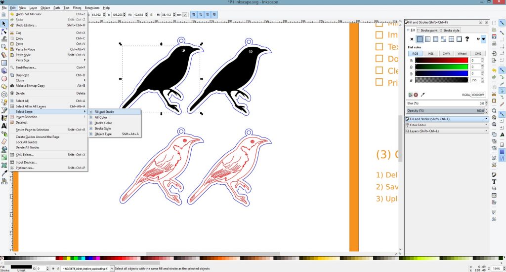 Inkscape Vector Tutorials - Select Same