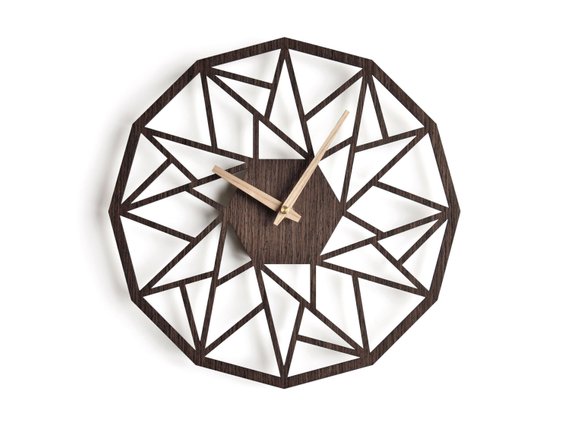 Laser Cut Products 04 - NIUS Dodecagon Clock