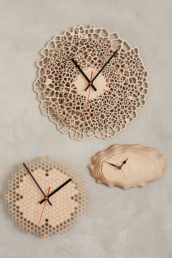 Laser Cut Products 06 - Anthropologie Clocks