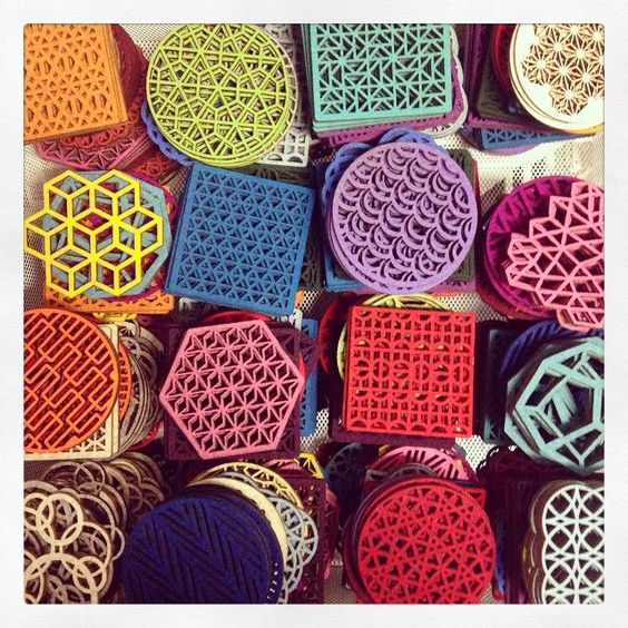 Laser Cut Products 23 - Molly M Felt Coasters