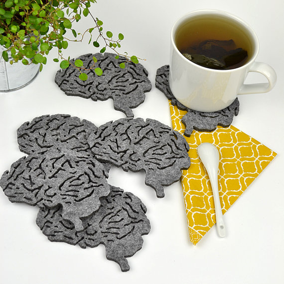 Laser Cut Products 24 - FeltLabel Brain Coasters