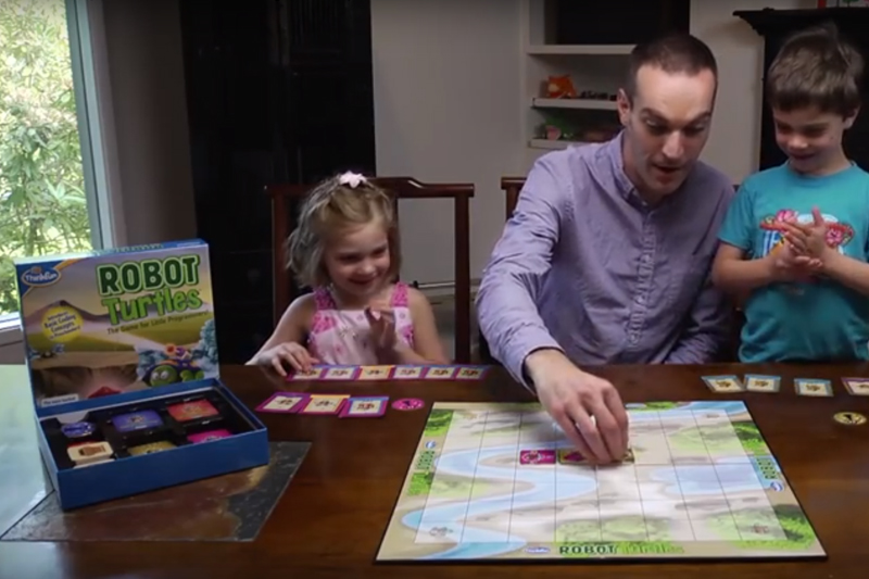 Robot Turtles Board Game Playing