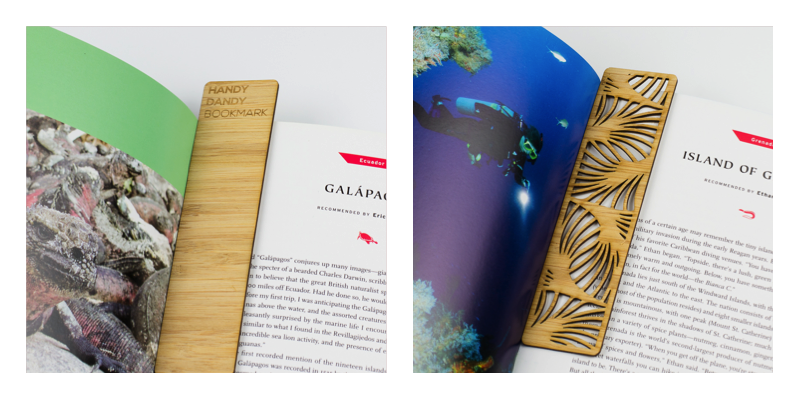 USA New Materials 13 - Amber Bamboo Bookmarks