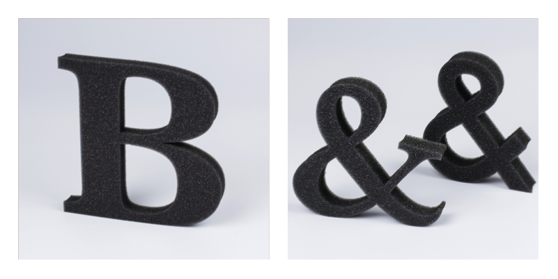 USA New Materials 4 - Polyurethane Foam Letters