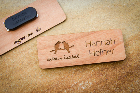 Metal & Magnetic Name Tags, Design Custom Online