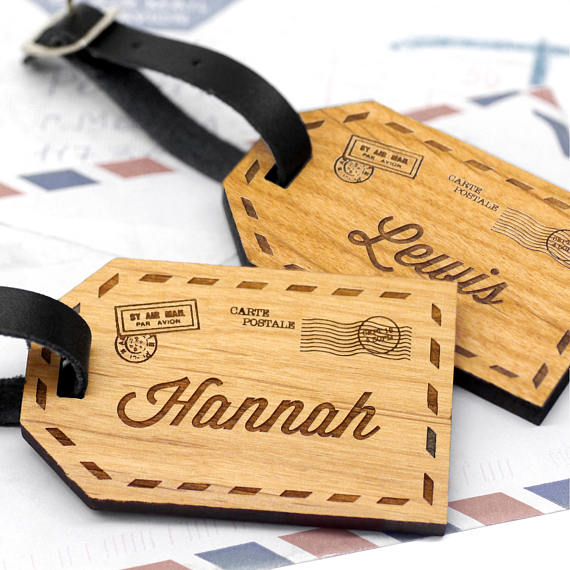 Name Badges 8 - MariaAllenBoutique Wood Luggage Tags