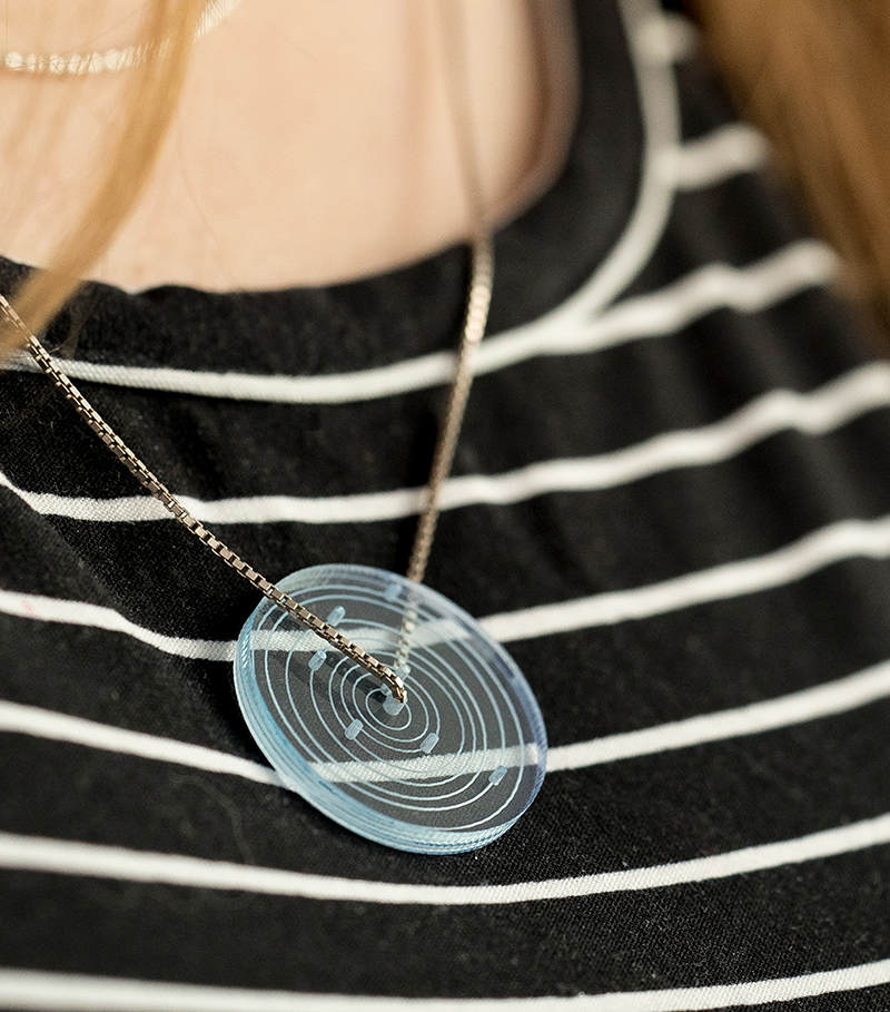 SpaceTime Coordinates Kickstarter 8 - Necklace Memento