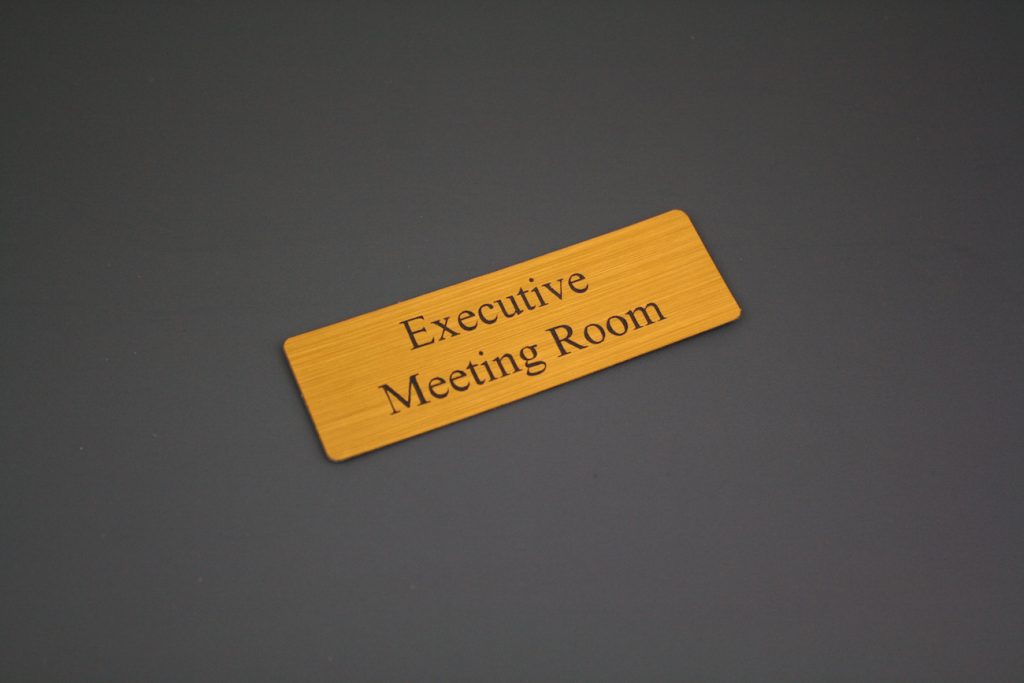 Acrylic Stickers NZ 9 - Meeting Room Sign