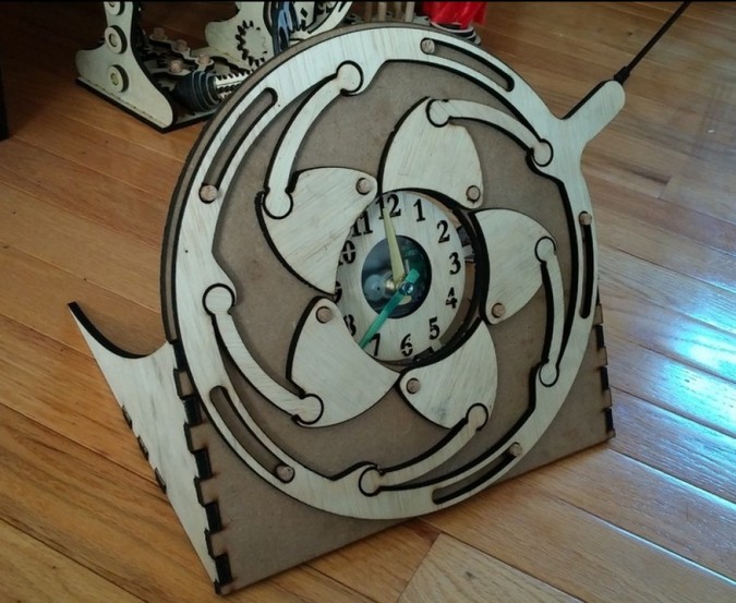 Make A Clock - Laser Cut Iris Clock