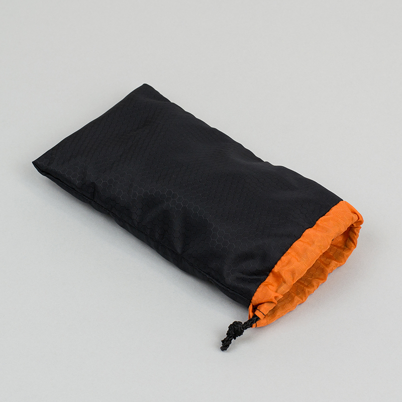 Ripstop Nylon USA 7 - Black And Orange Pouch