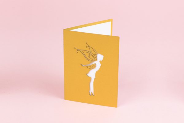 NZ Cardstock Paper 1 - Gold Greeting Card