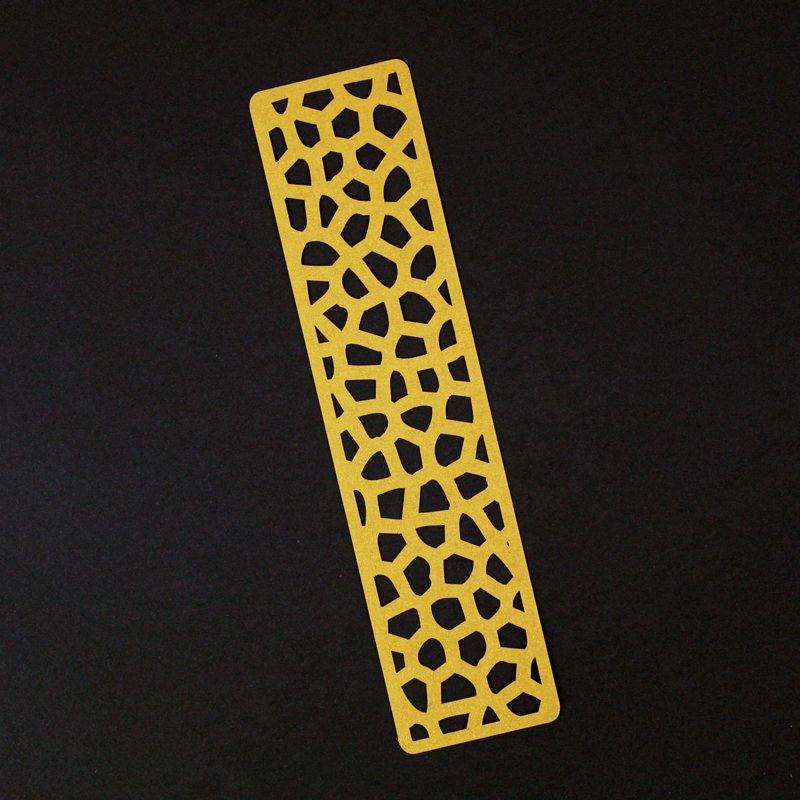 USA Cardstock Paper 3 - Gold Bookmark