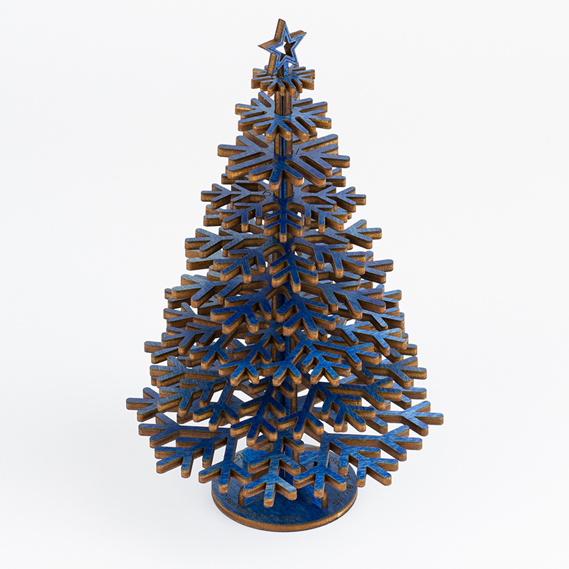 Colored Plywood 2 - Blue Tree