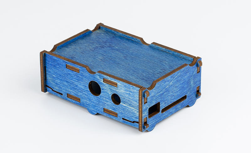 Colored Plywood 4 - Blue Electronics Enclosure