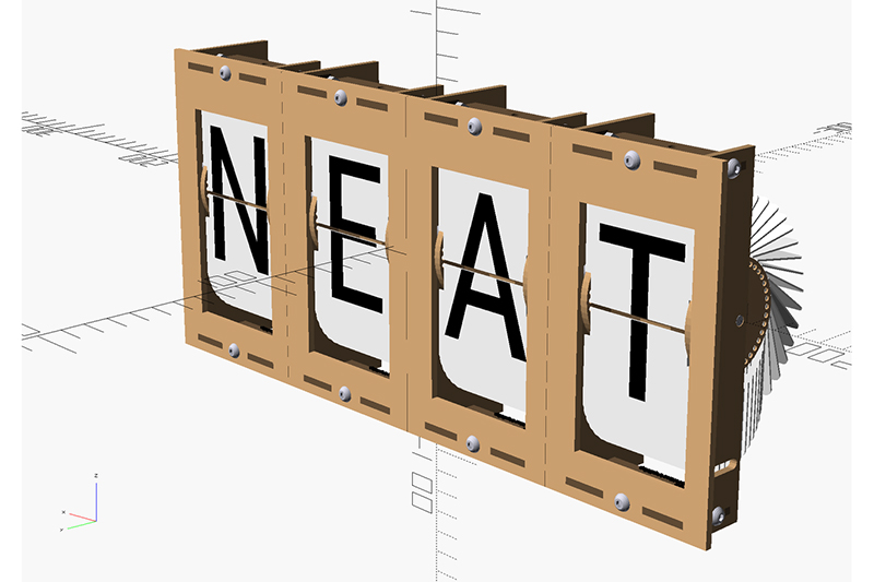 Split-Flap 2 - Computer Model