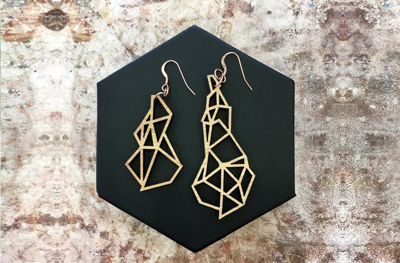 Selling Laser Cut Jewelry 3 - YeWon Studios - Glacier Earrings