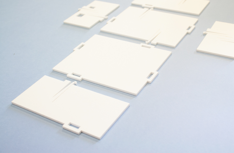 Matte White Acrylic 1 - Laser Cut Parts