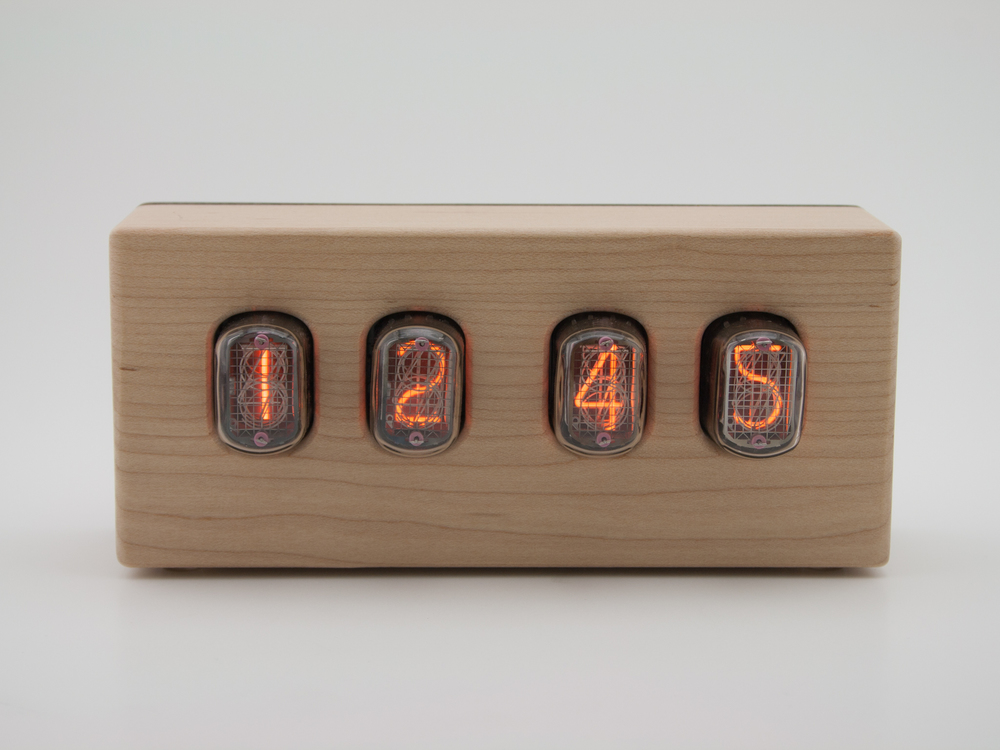 Tungsten Customs Nixie Clock 4 - Epoch Front