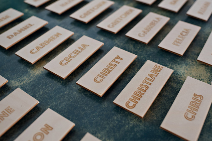 Michelle Edgemont Design 11 - Laser Cut Name Tags