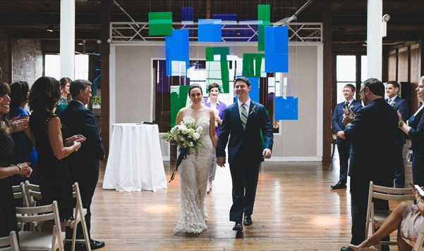 Michelle Edgemont Design 5 - Geometric Wedding Acrylic Installation