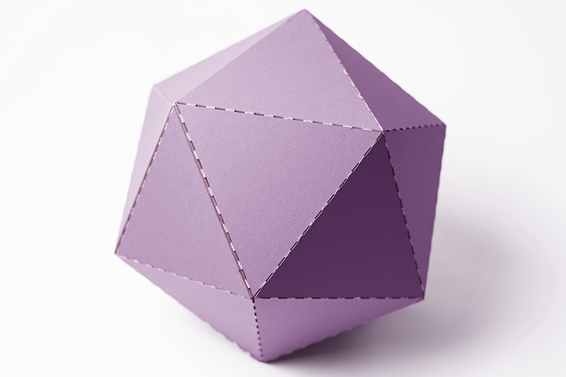 Mat Board 8 - USA Purple Folded Box
