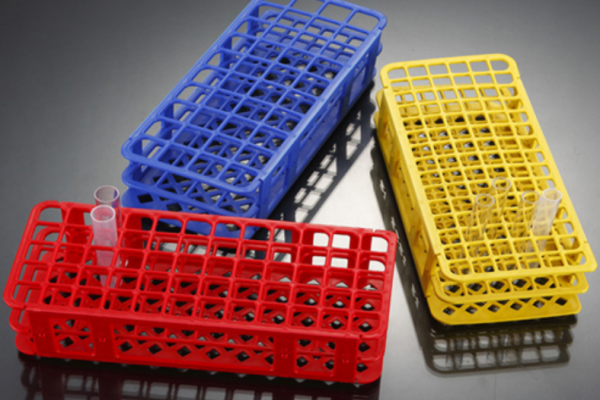 Laser Cut Test Tube Racks 3 - plastic example
