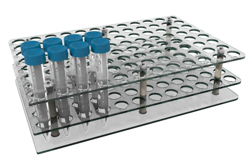 6 Wells Clear Test Tube Holder Durable Test Tube Stand with 16mm Diameter Holes for Laboratory Industry Science Exhibition SHANQ 4PCS Acrylic Test Tube Rack